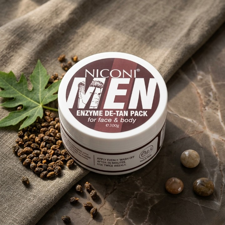 Niconi Men & Women Enzyme De-Tan Pack For Face & Body (300g)
