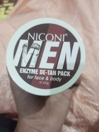 Niconi Men & Women Enzyme De-Tan Pack For Face & Body (300g)